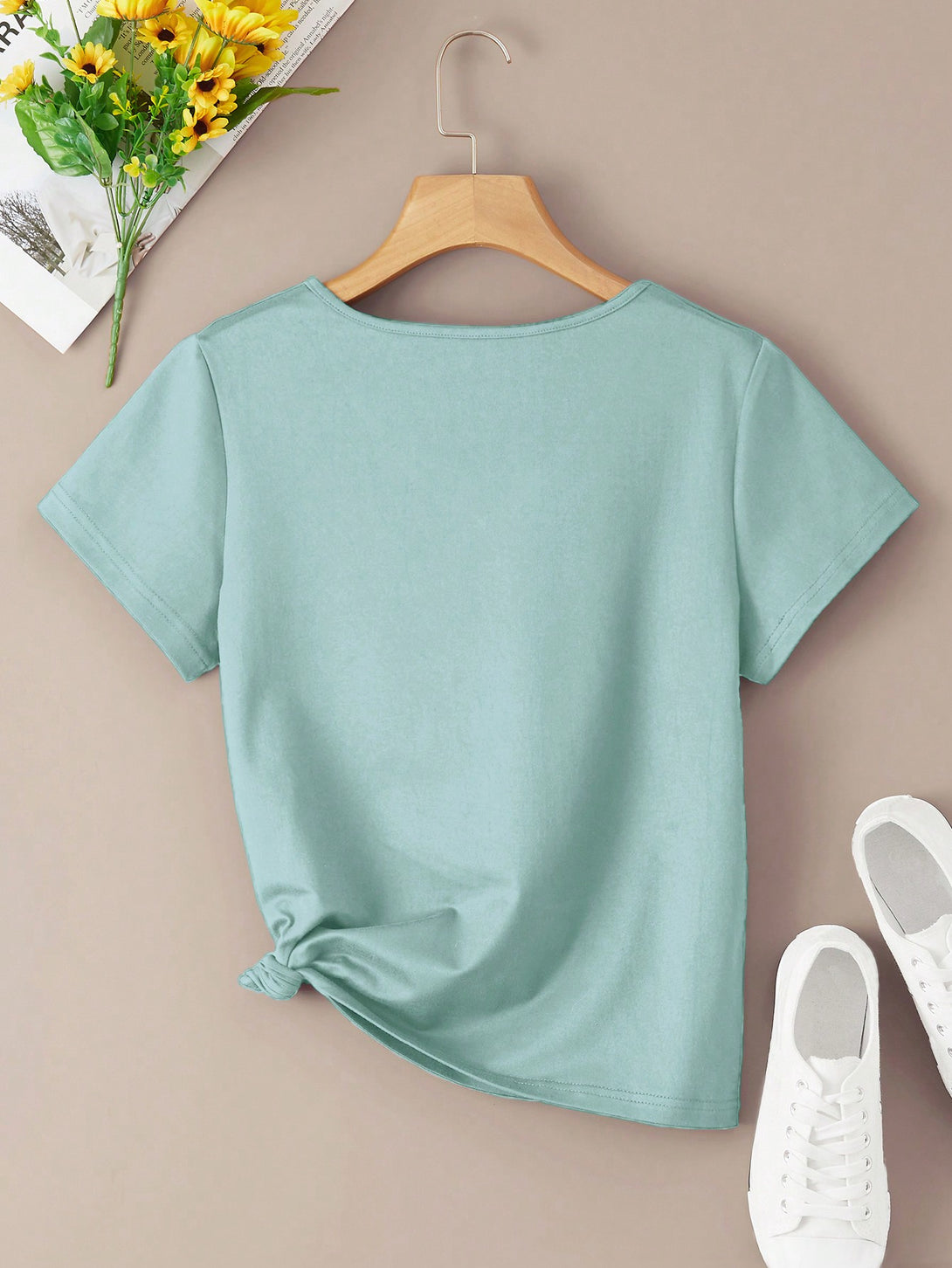 Ropa de Mujer, Ropa de Mujer, Tops & Blusas & Camisetas de Mujer, Camisetas de Mujer, Neblina azul