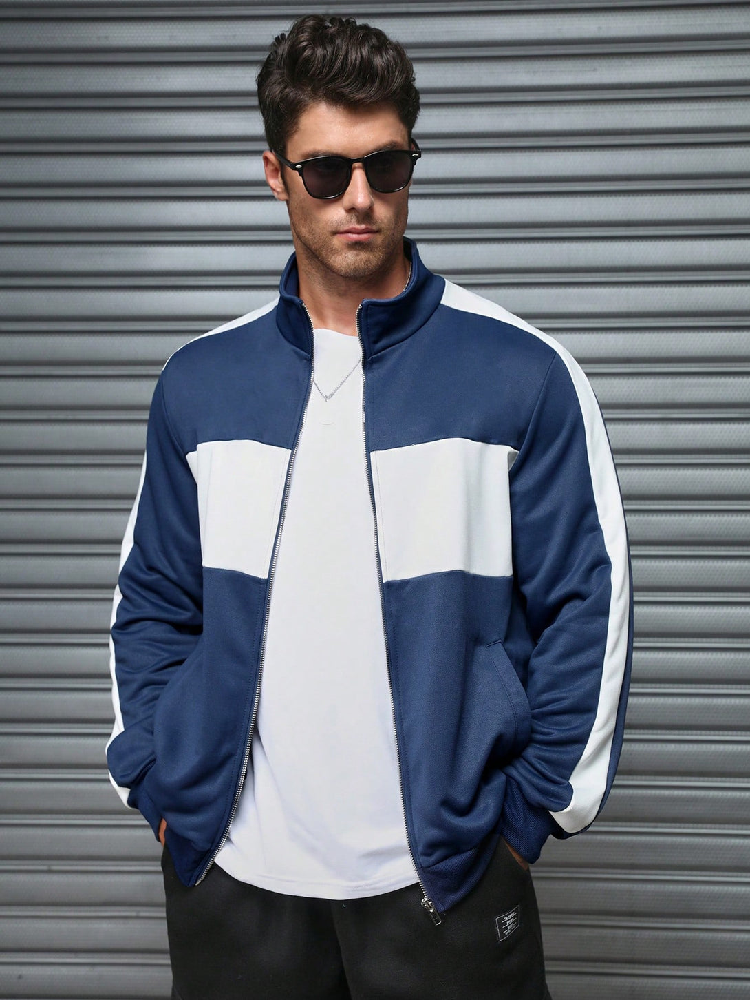 Hombres, Ropa de hombre, Capuchas & Sudaderas para hombres, Sudaderas con Cremallera y Capucha para Hombre, 42544752, Azul Marino