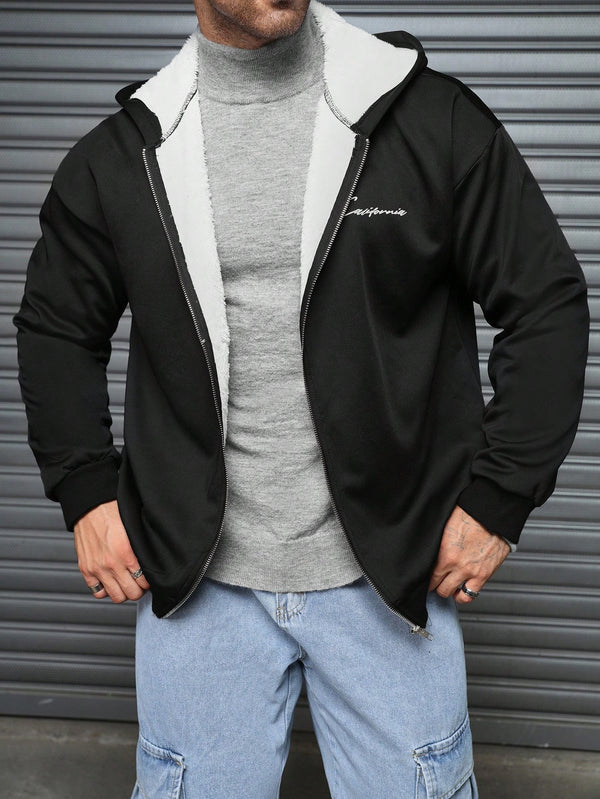 Hombres, Ropa de hombre, Capuchas & Sudaderas para hombres, Sudaderas con Cremallera y Capucha para Hombre, 42578651, Negro