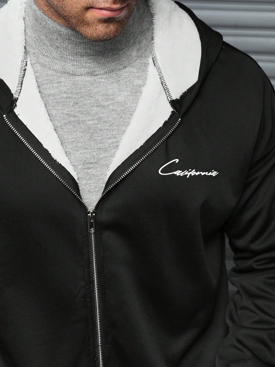 Hombres, Ropa de hombre, Capuchas & Sudaderas para hombres, Sudaderas con Cremallera y Capucha para Hombre, 42578651, Negro