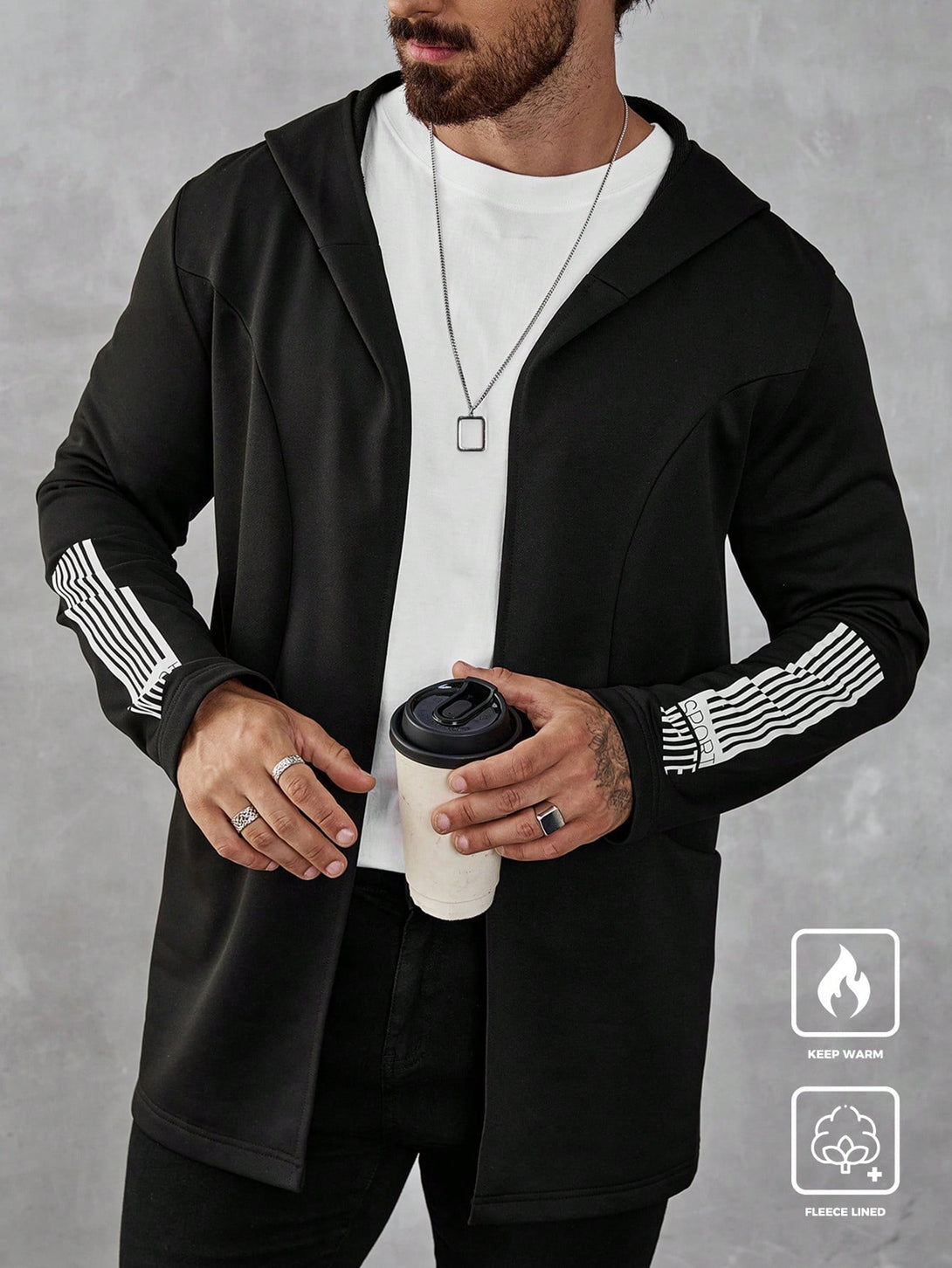 Hombres, Ropa de hombre, Chaquetas & Abrigos para Hombre, 40887670, Negro