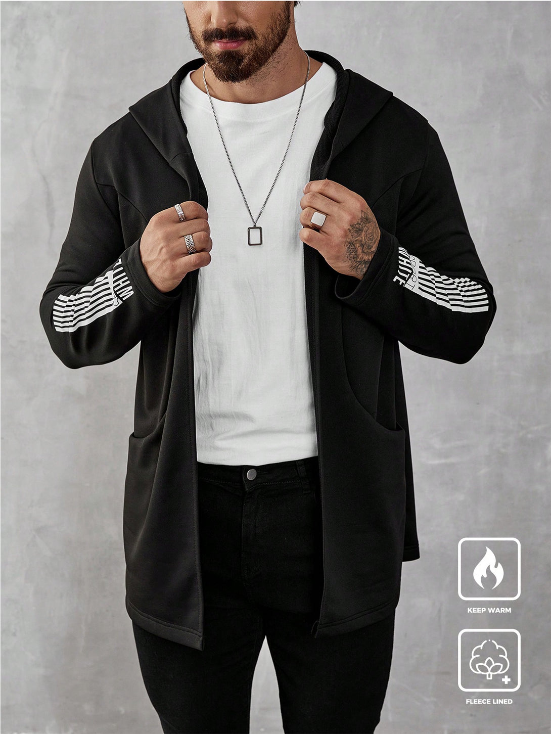 Hombres, Ropa de hombre, Chaquetas & Abrigos para Hombre, 40887670, Negro