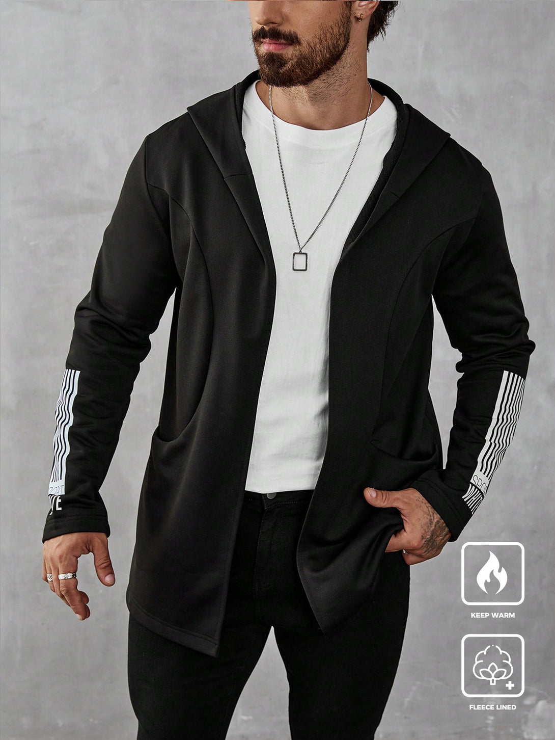 Hombres, Ropa de hombre, Chaquetas & Abrigos para Hombre, 40887670, Negro