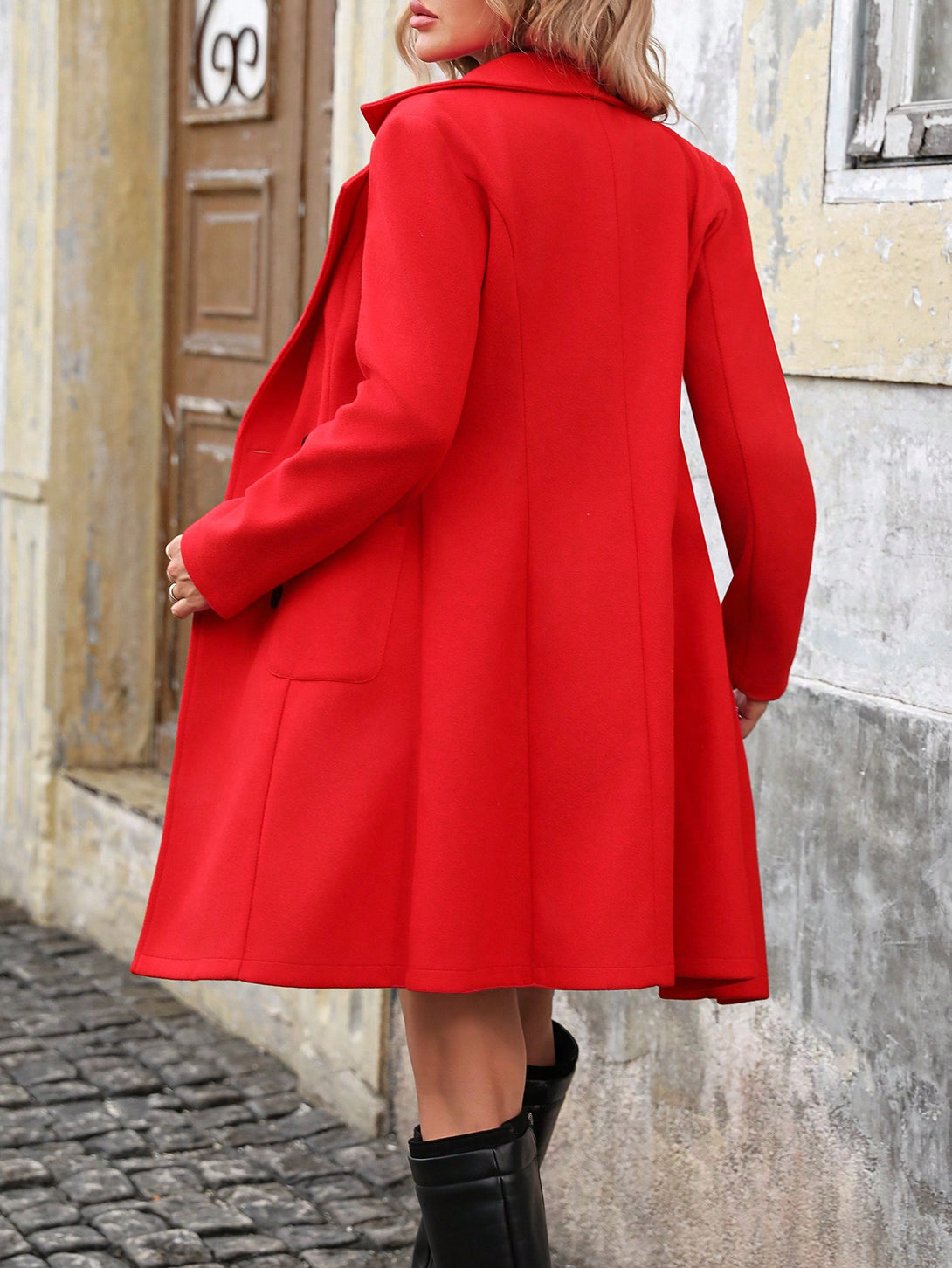 Ropa de Mujer, Ropa de Exterior para Mujer, Abrigos de Mujer, 42697950, Rojo