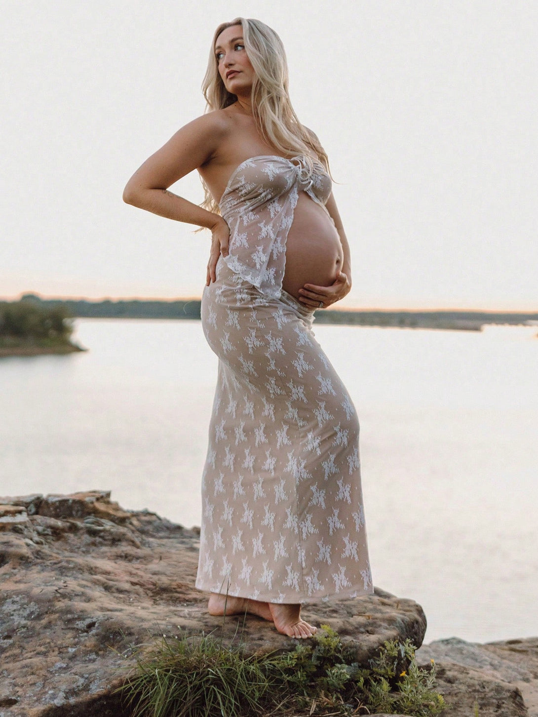 Ropa de Mujer, Ropa Premamá, Fiesta de maternidad y ropa especial, Ropa para sesión de fotos de maternidad, 43128148, Beis