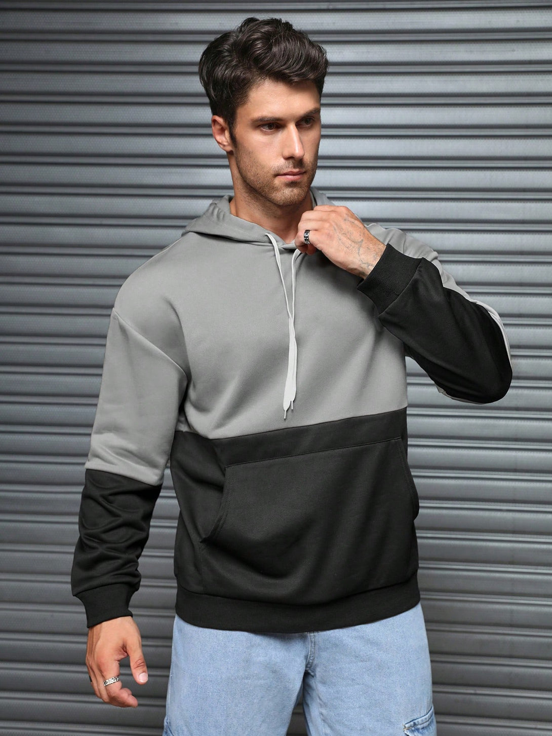 Hombres, Ropa de hombre, Capuchas & Sudaderas para hombres, Sudaderas con Capucha para Hombre, 42542530, Negro