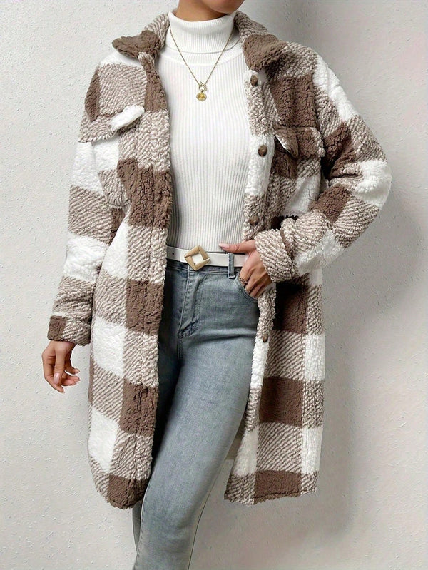 Ropa de Mujer, Ropa de Exterior para Mujer, Abrigos de Pieles Similares para Mujer, , 43706553, Marrón