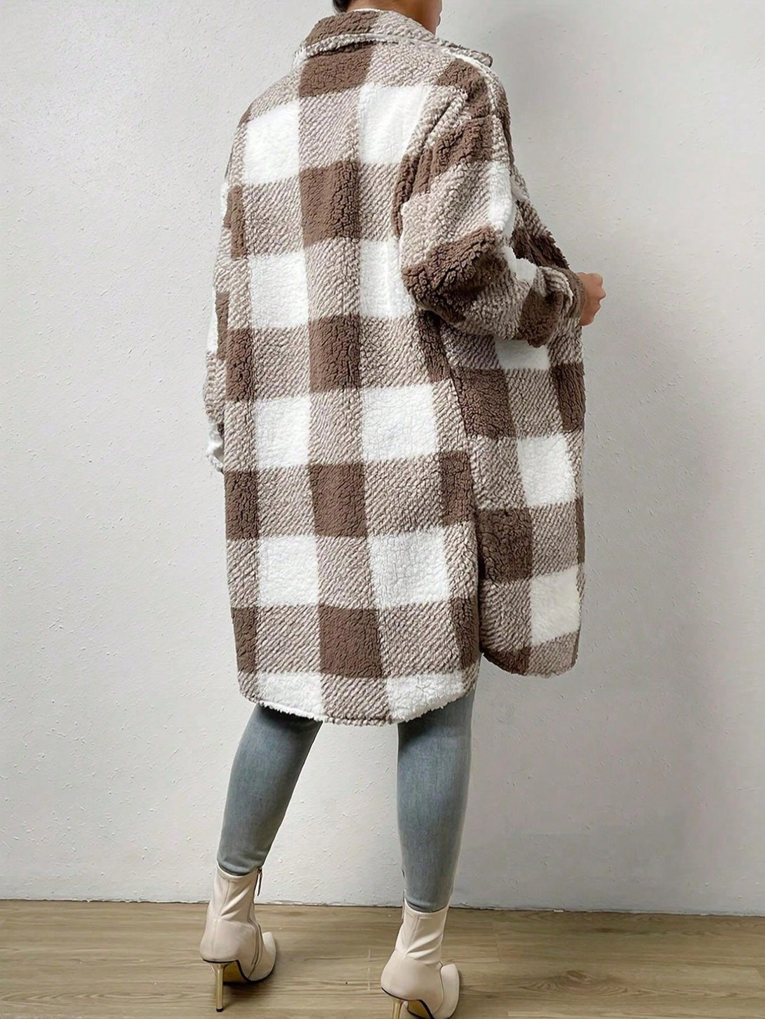 Ropa de Mujer, Ropa de Exterior para Mujer, Abrigos de Pieles Similares para Mujer, , 43706553, Marrón