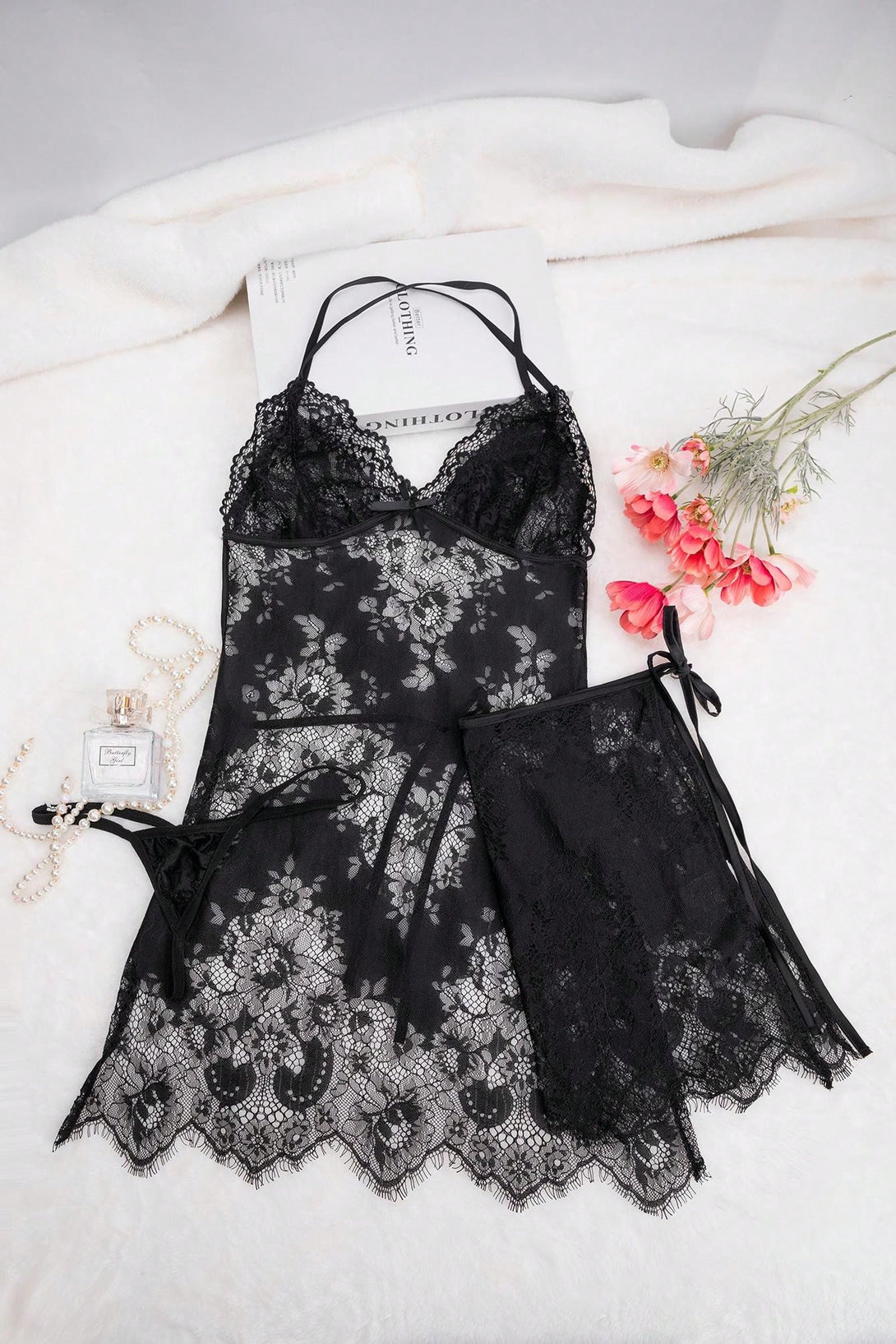 Ropa Interior y Ropa de Dormir, Ropa Interior & Disfraces Sexy de Mujer, Lencería Sexy para Mujeres, Vestidos Lenceria Sexy de Mujer, 43548854, Negro