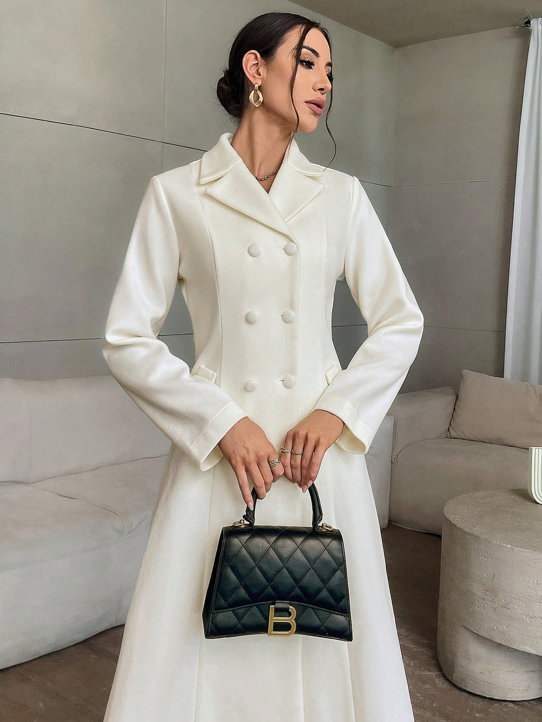 Ropa de Mujer, Ropa de Exterior para Mujer, Gabardinas para Mujer, 43910557, Gris