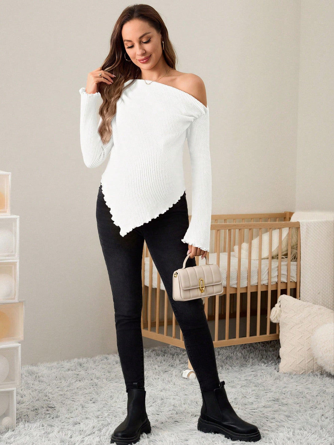Ropa de Mujer, Ropa Premamá, Tops Premamá, Camisetas premamá, 43832080, Blanco