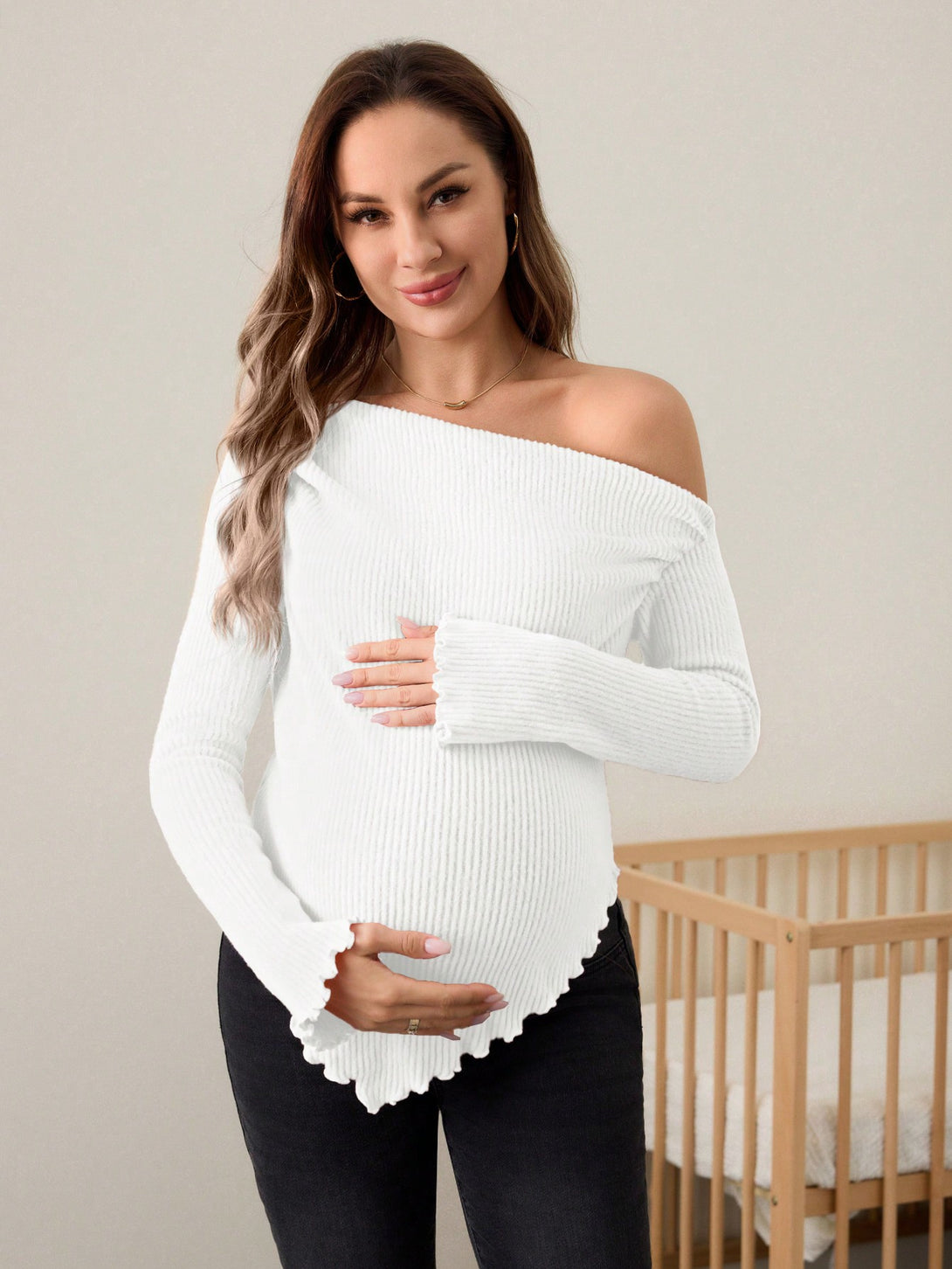 Ropa de Mujer, Ropa Premamá, Tops Premamá, Camisetas premamá, 43832080, Blanco