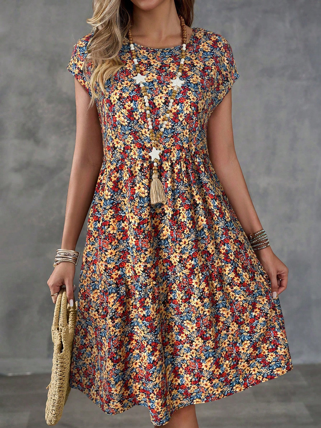 Ropa de Mujer, Vestidos de mujer, Vestidos midi para mujer, 44216144, Multicolor