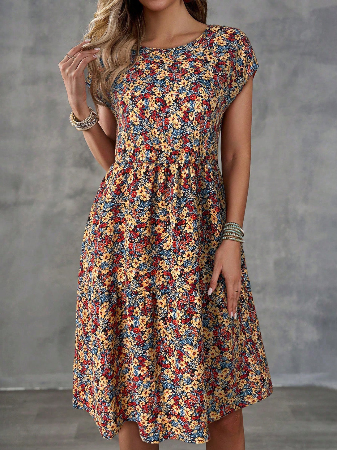 Ropa de Mujer, Vestidos de mujer, Vestidos midi para mujer, 44216144, Multicolor