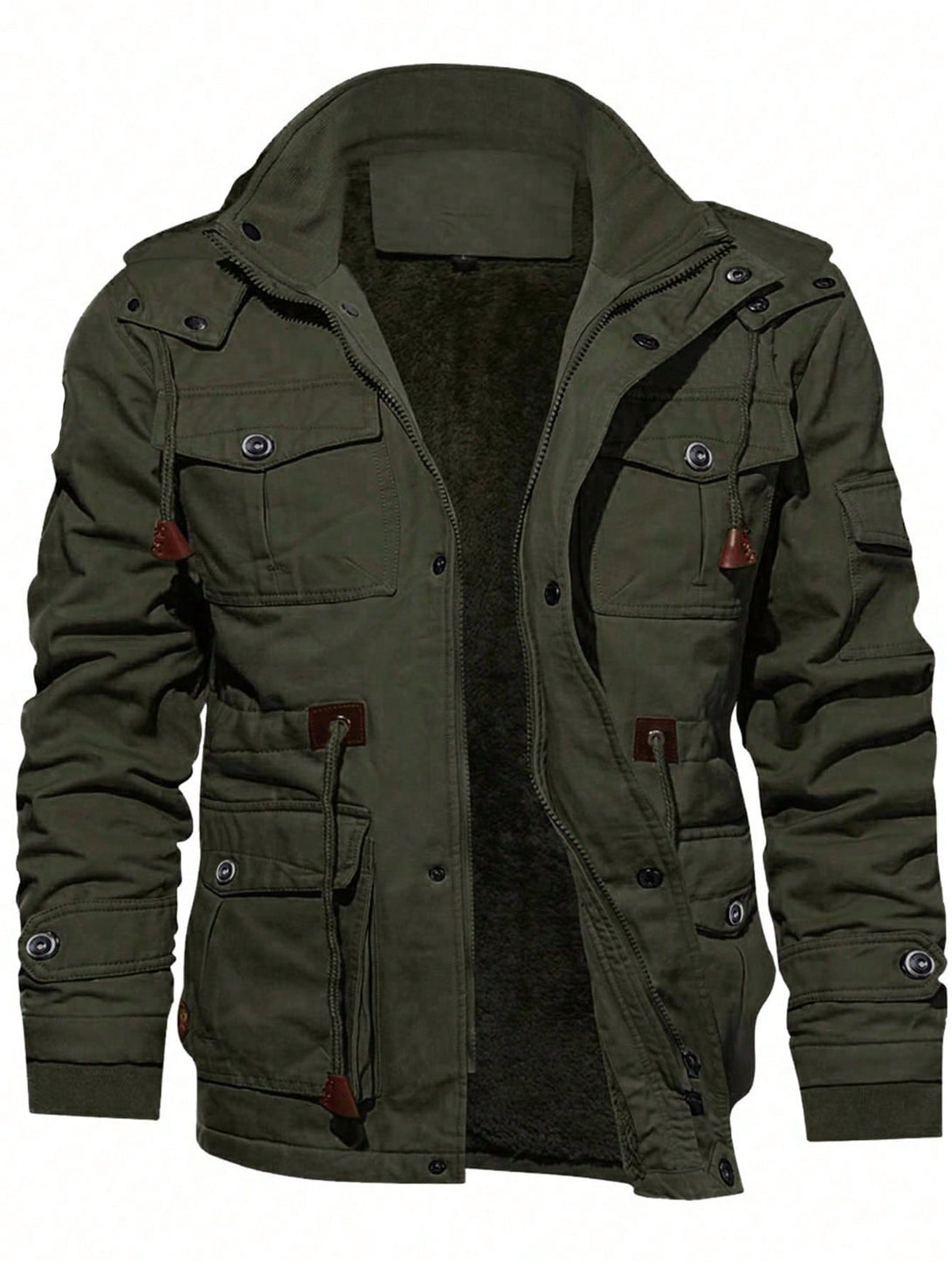 Hombres, Ropa de hombre, Chaquetas & Abrigos para Hombre, Abrigos de invierno Masculinos, 21697925, Verde militar