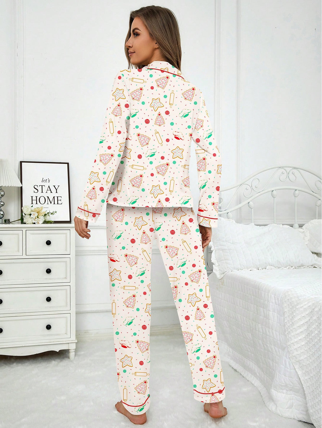 Ropa Interior y Ropa de Dormir, Pijama & Ropa de Descanso de Mujer, Ropa de Dormir para Mujeres, Sets de Pijamas de Mujer, 42576662, Albaricoque