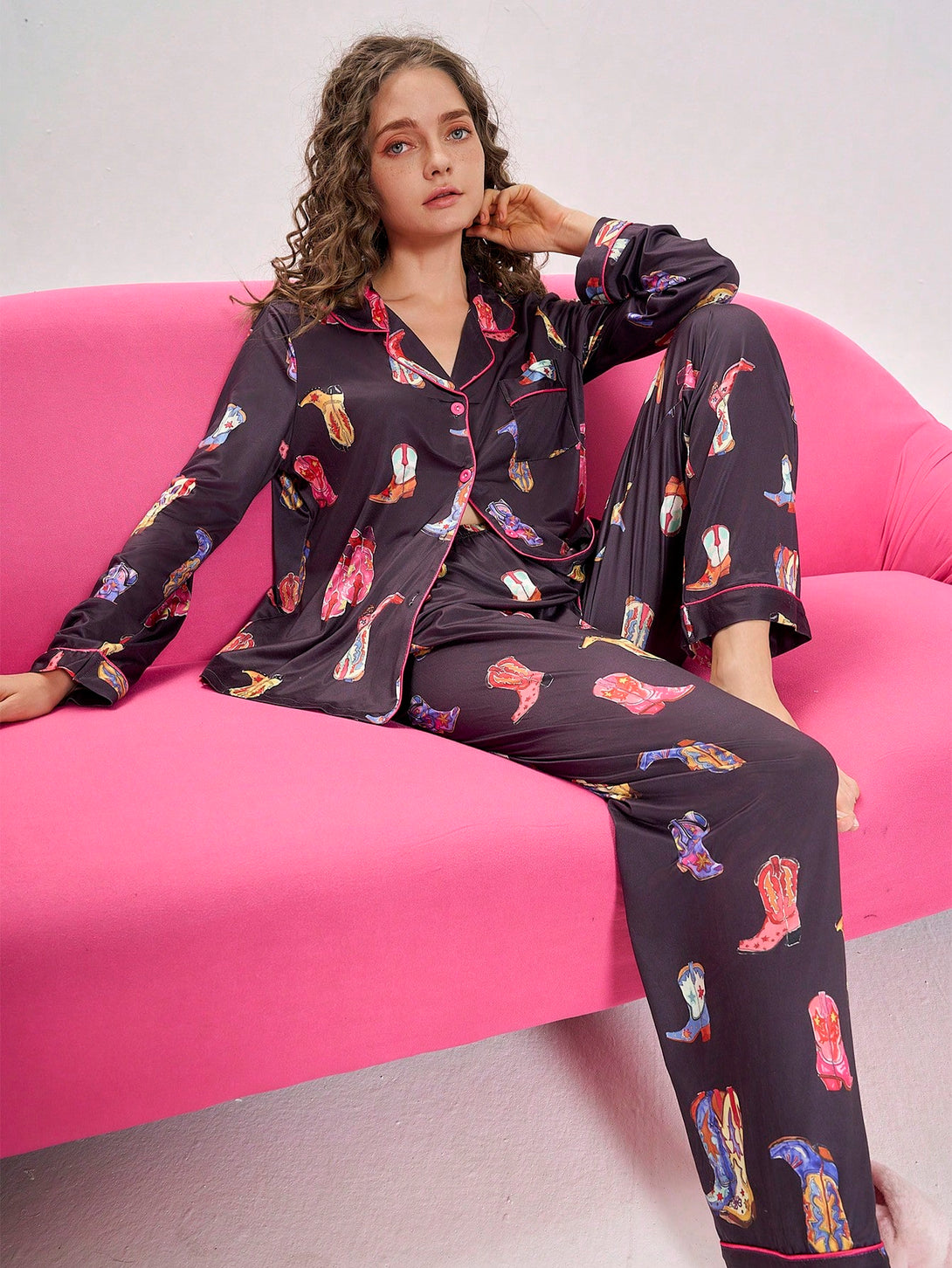 Ropa Interior y Ropa de Dormir, Pijama & Ropa de Descanso de Mujer, Ropa de Dormir para Mujeres, Sets de Pijamas de Mujer, 43918124, Multicolor