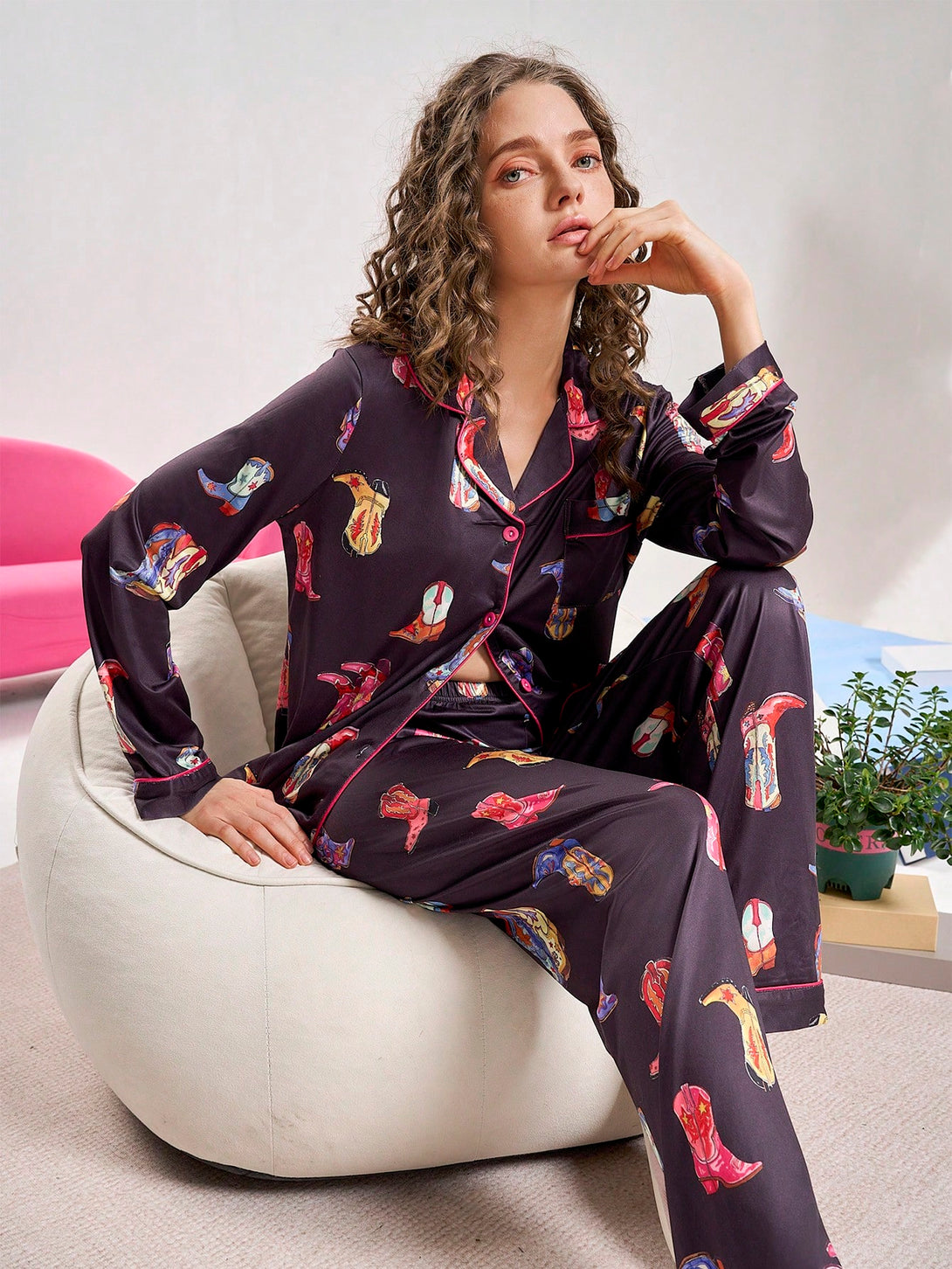 Ropa Interior y Ropa de Dormir, Pijama & Ropa de Descanso de Mujer, Ropa de Dormir para Mujeres, Sets de Pijamas de Mujer, 43918124, Multicolor