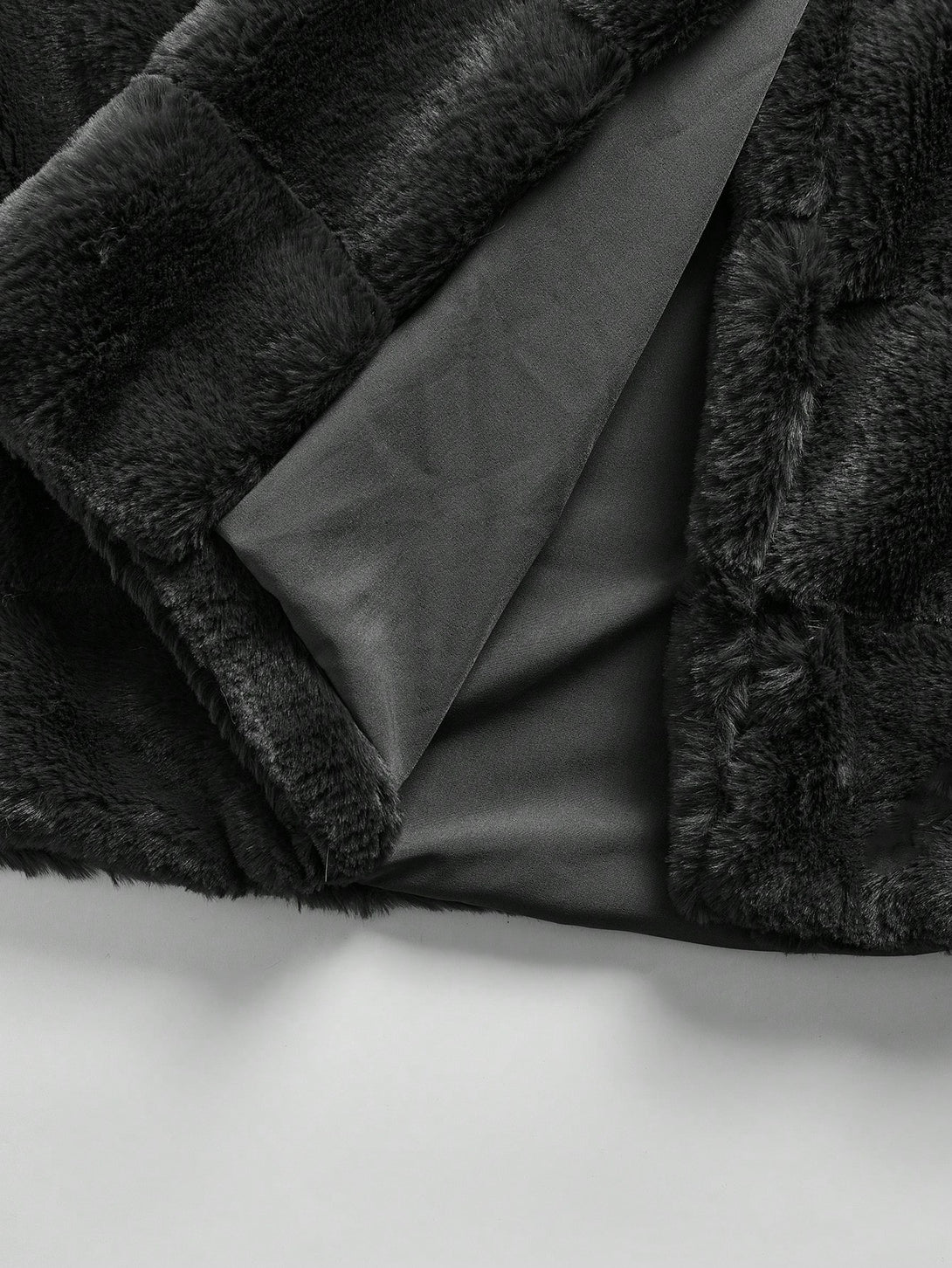 Ropa de Mujer, Ropa de Exterior para Mujer, Abrigos de Pieles Similares para Mujer, 44586002, Gris Oscuro