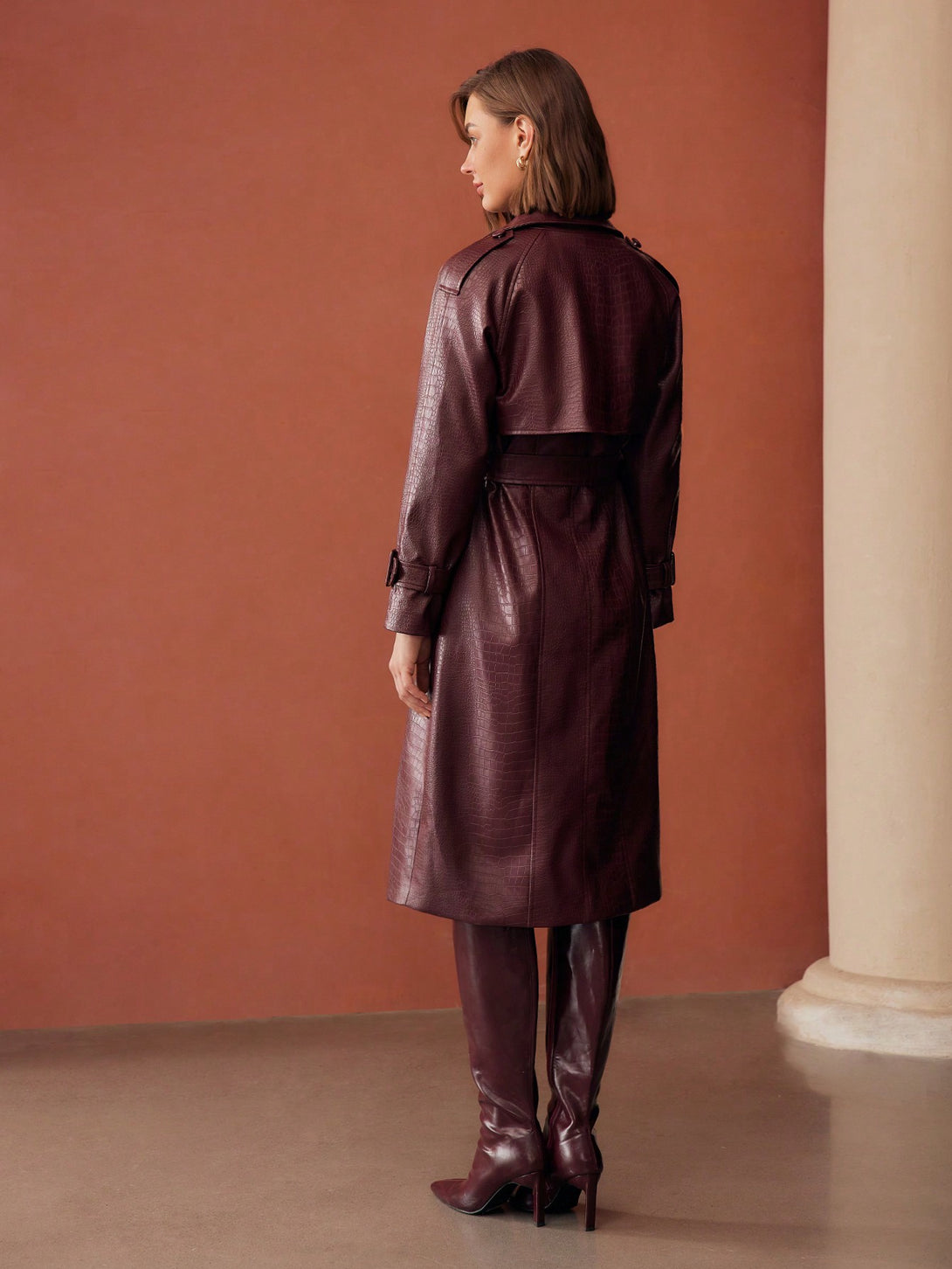 Ropa de Mujer, Ropa de Exterior para Mujer, Gabardinas para Mujer, OUTFITS LOOKBOOK, 44497868, Burdeos