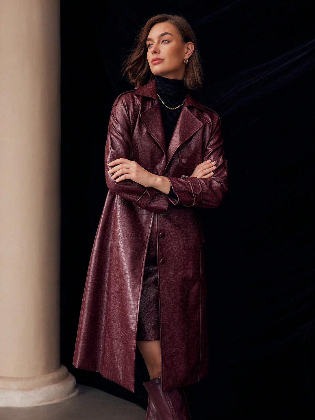 Ropa de Mujer, Ropa de Exterior para Mujer, Gabardinas para Mujer, OUTFITS LOOKBOOK, 44497868, Burdeos