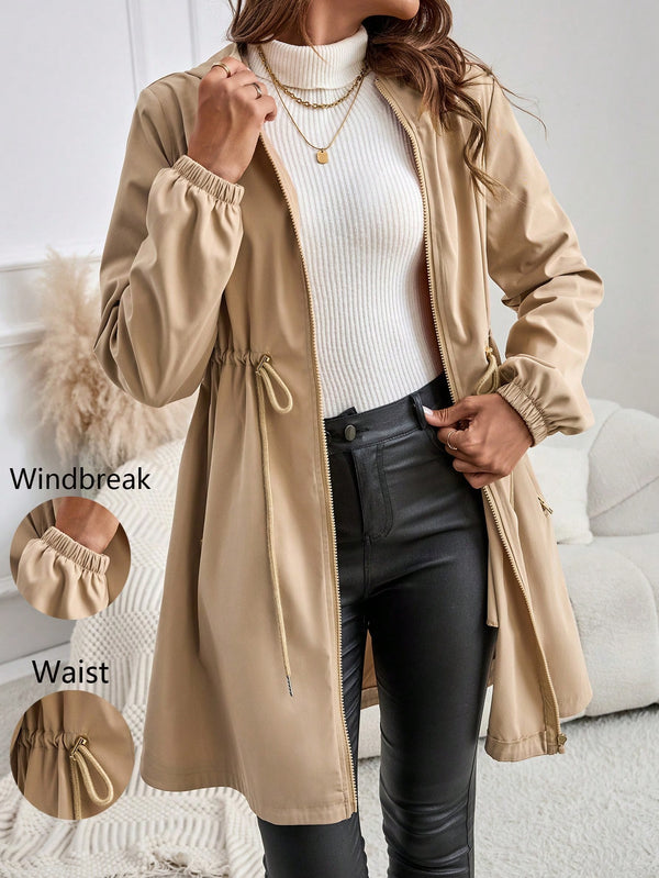 Ropa de Mujer, Ropa de Exterior para Mujer, Gabardinas para Mujer, 41369343, Caqui