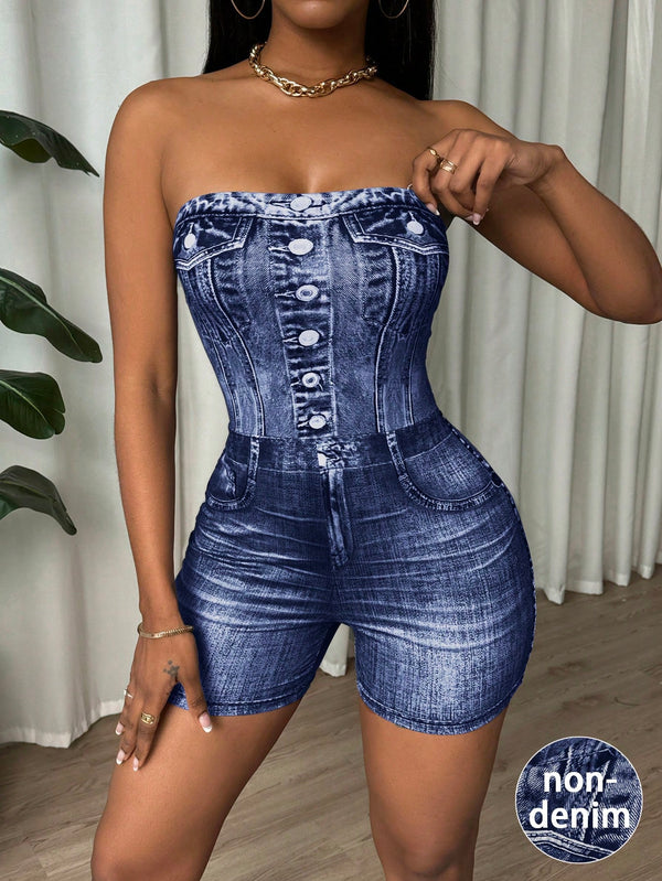 Ropa de Mujer, Monos y bodys para mujer, Unitards mujer, 37786249, Azul lavado oscuro