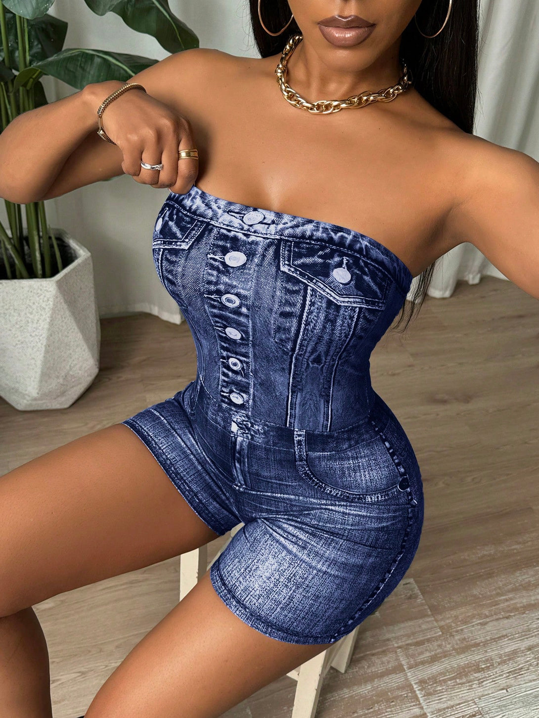 Ropa de Mujer, Monos y bodys para mujer, Unitards mujer, 37786249, Azul lavado oscuro