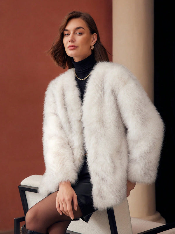 Ropa de Mujer, Ropa de Exterior para Mujer, Abrigos de Pieles Similares para Mujer, OUTFITS LOOKBOOK, 44589731, Blanco