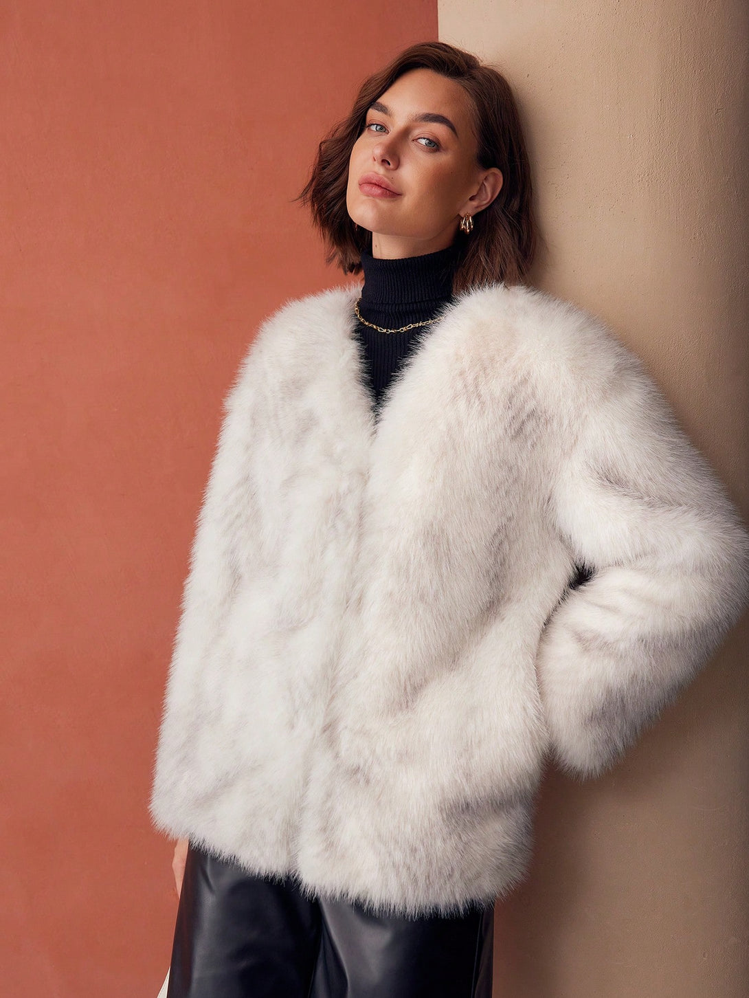 Ropa de Mujer, Ropa de Exterior para Mujer, Abrigos de Pieles Similares para Mujer, OUTFITS LOOKBOOK, 44589731, Blanco