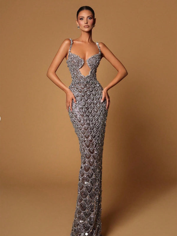 Ropa de Mujer, Bodas & Eventos, Ropa de Fiesta de Mujer, Vestidos formales y de noche para mujer, 42059685, Plateado