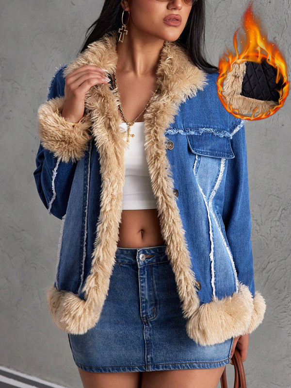 Ropa de Mujer, Mezclilla para mujer, Cazadoras & abrigos mezclilla para mujer, 44267317, Azul