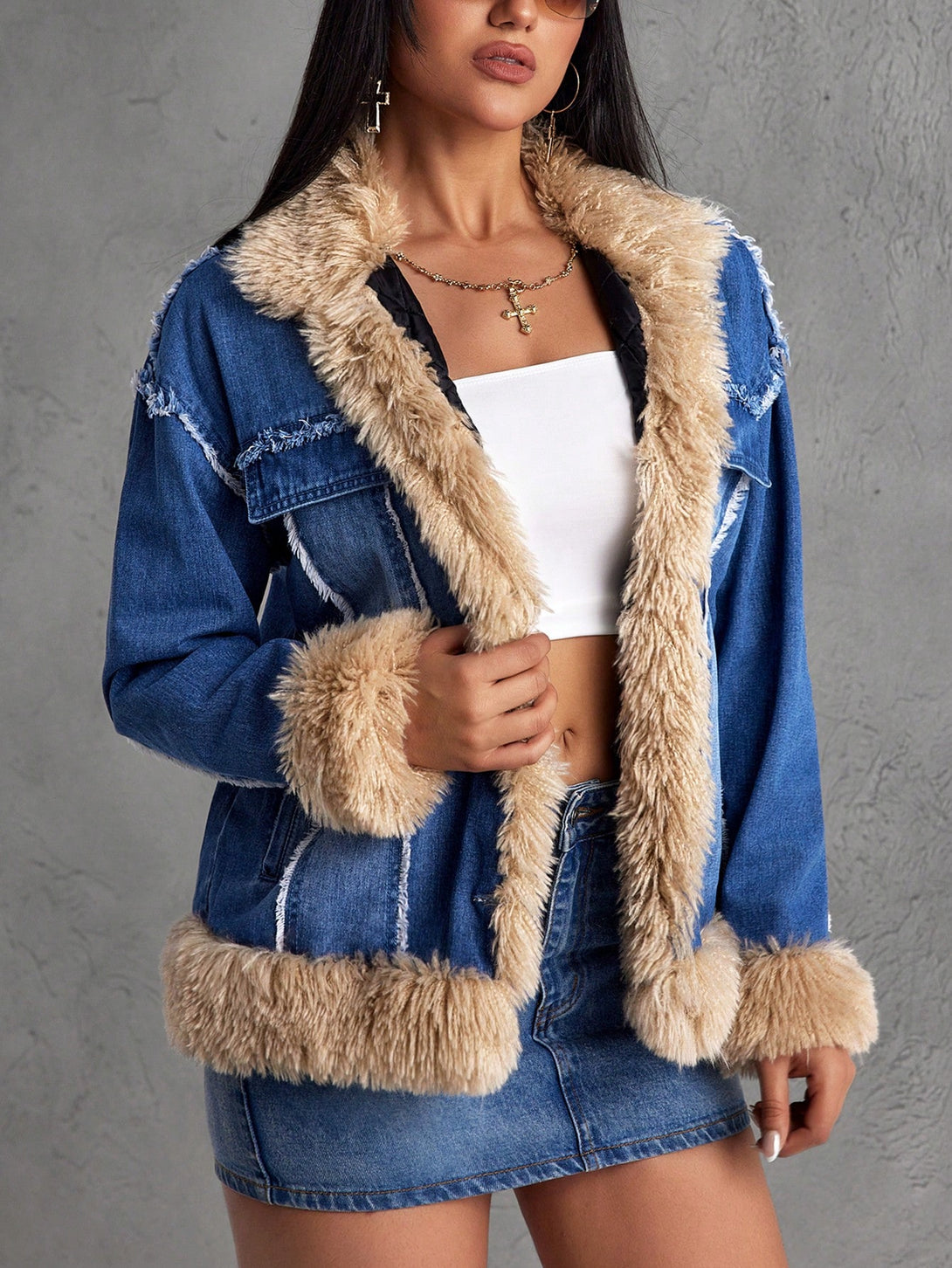 Ropa de Mujer, Mezclilla para mujer, Cazadoras & abrigos mezclilla para mujer, 44267317, Azul