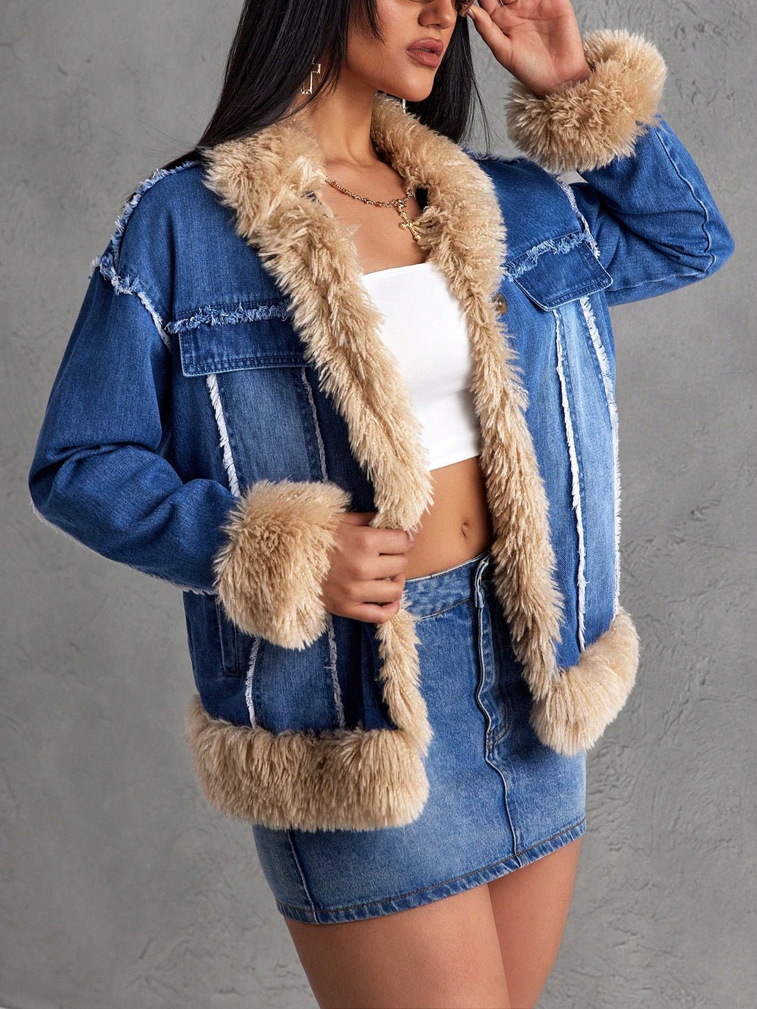 Ropa de Mujer, Mezclilla para mujer, Cazadoras & abrigos mezclilla para mujer, 44267317, Azul