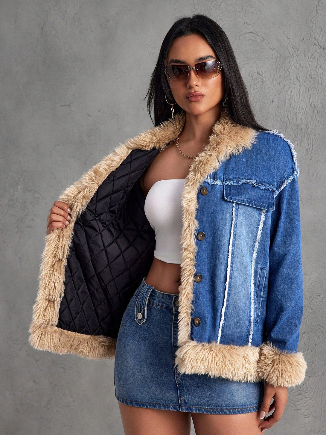 Ropa de Mujer, Mezclilla para mujer, Cazadoras & abrigos mezclilla para mujer, 44267317, Azul