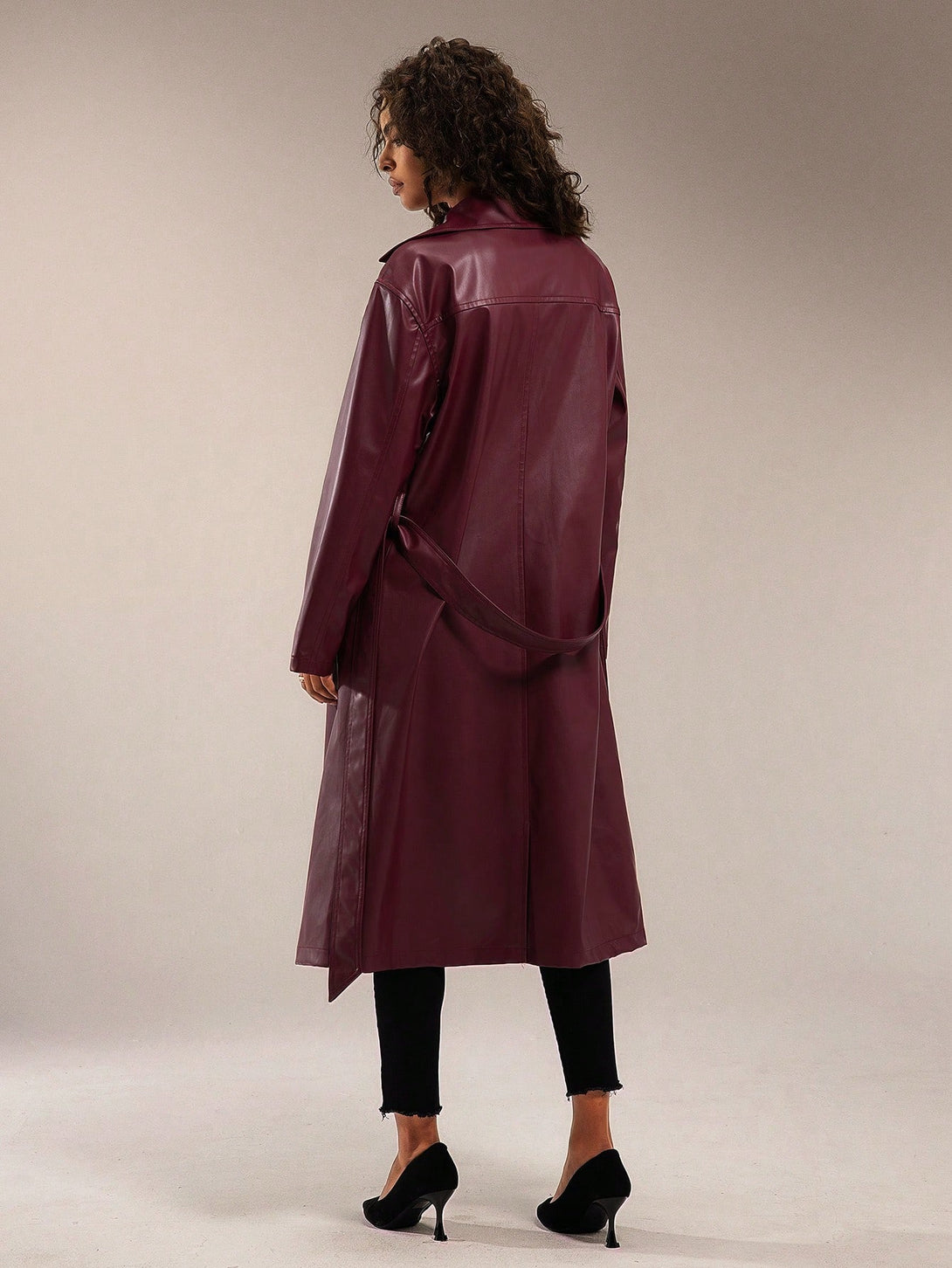 Ropa de Mujer, Ropa de Exterior para Mujer, Gabardinas para Mujer, 44902776, Burdeos