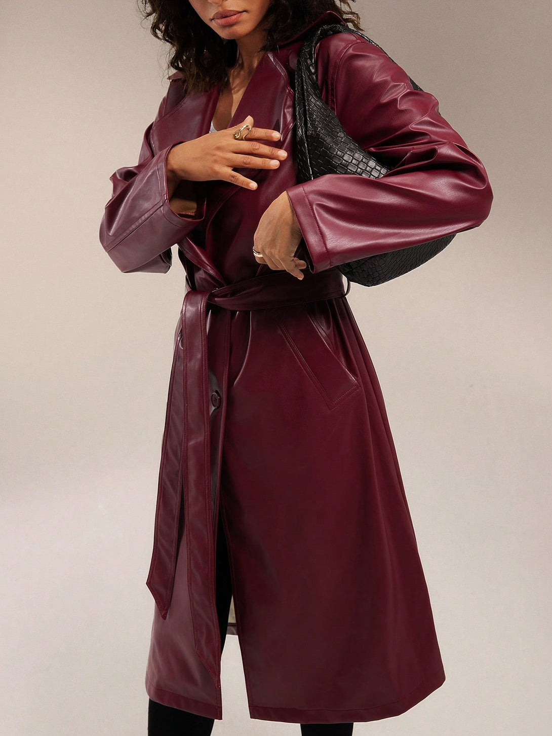 Ropa de Mujer, Ropa de Exterior para Mujer, Gabardinas para Mujer, 44902776, Burdeos
