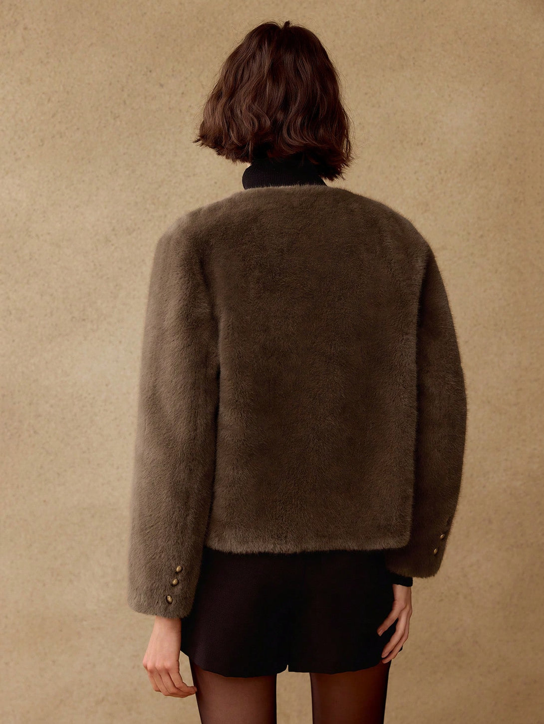 Ropa de Mujer, Ropa de Exterior para Mujer, Abrigos de Pieles Similares para Mujer, OUTFITS LOOKBOOK, 44929032, Café integral