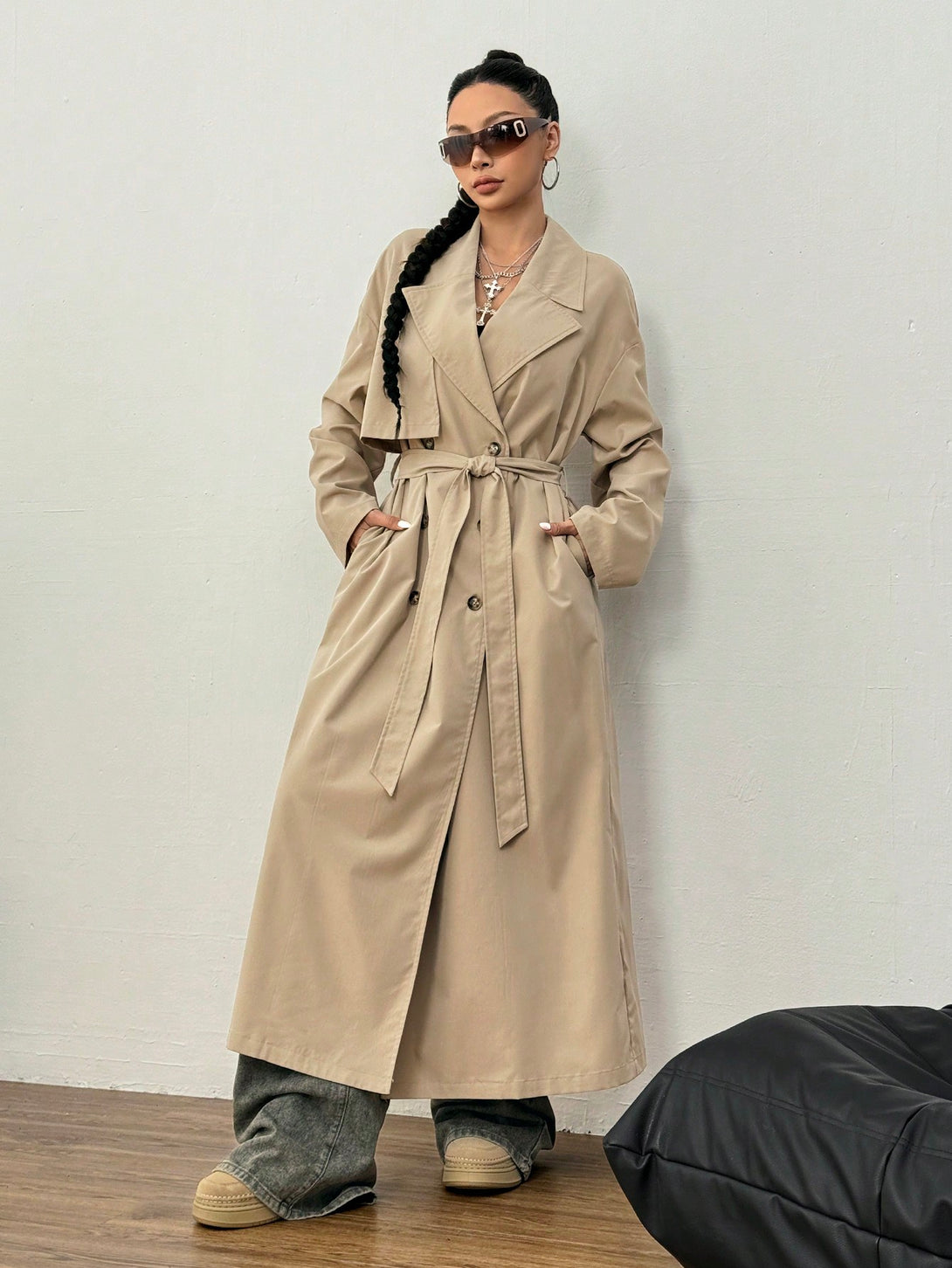 Ropa de Mujer, Ropa de Exterior para Mujer, Gabardinas para Mujer, OUTFITS LOOKBOOK, 45318450, Caqui