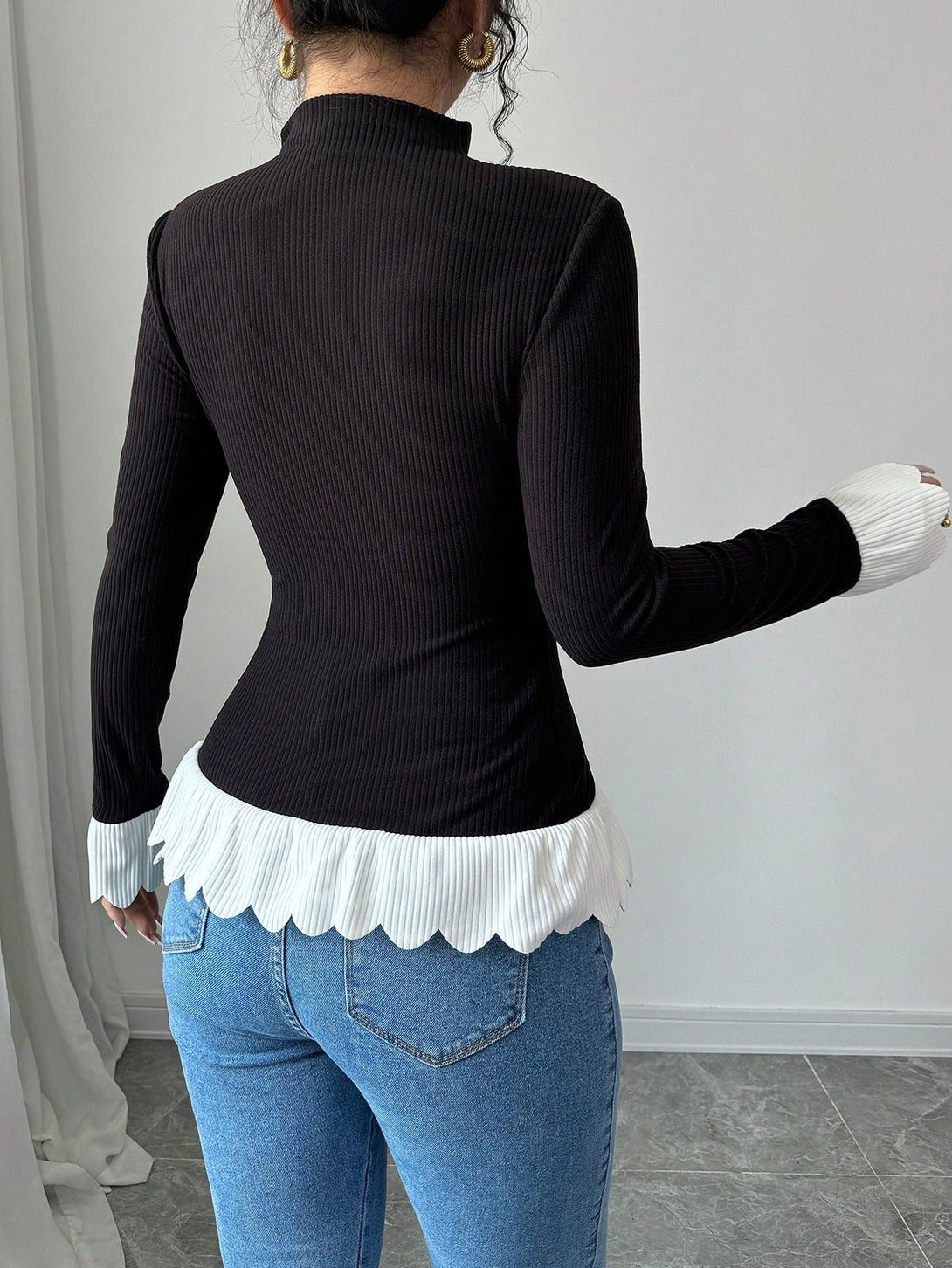 Ropa de Mujer, Tops & Blusas & Camisetas de Mujer, Camisetas de Mujer, 45344285, Blanco y Negro