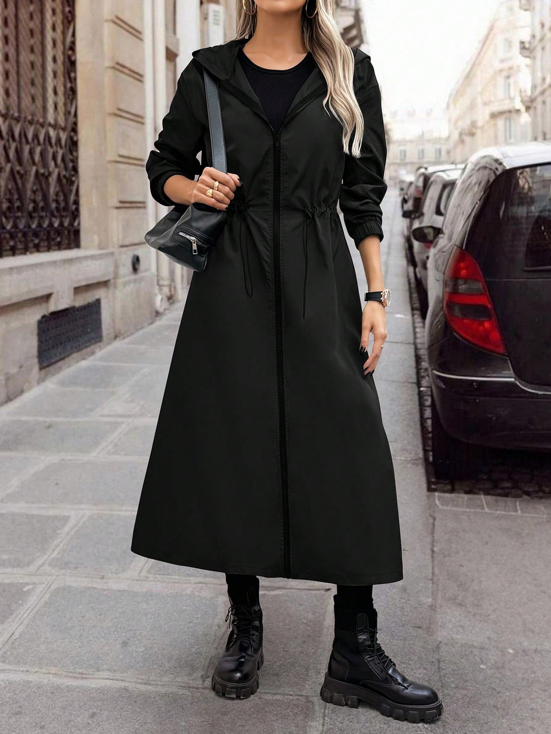 Ropa de Mujer, Ropa de Exterior para Mujer, Gabardinas para Mujer, 45513076, Negro