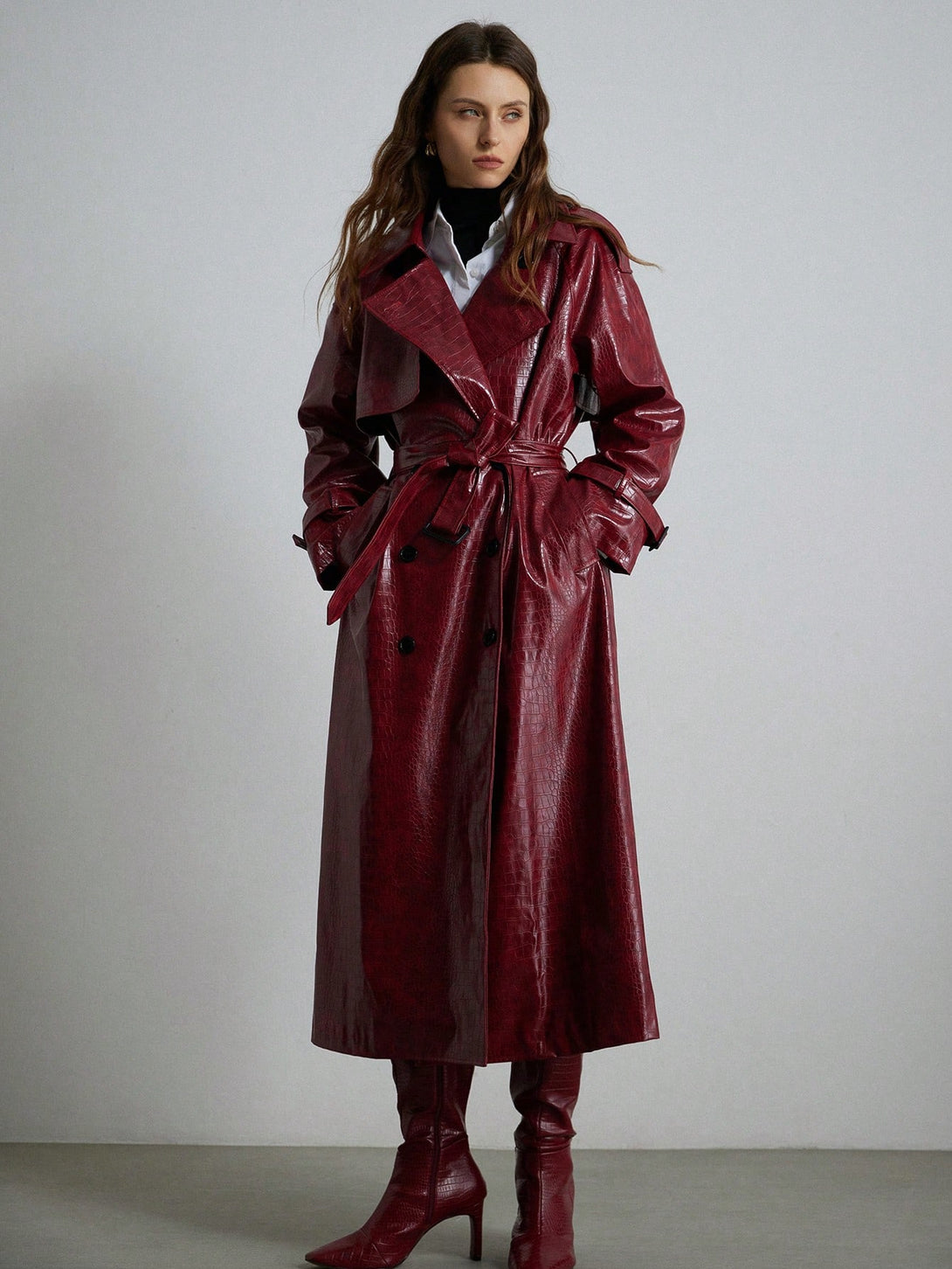 Ropa de Mujer, Ropa de Exterior para Mujer, Gabardinas para Mujer, 46004500, Rojo