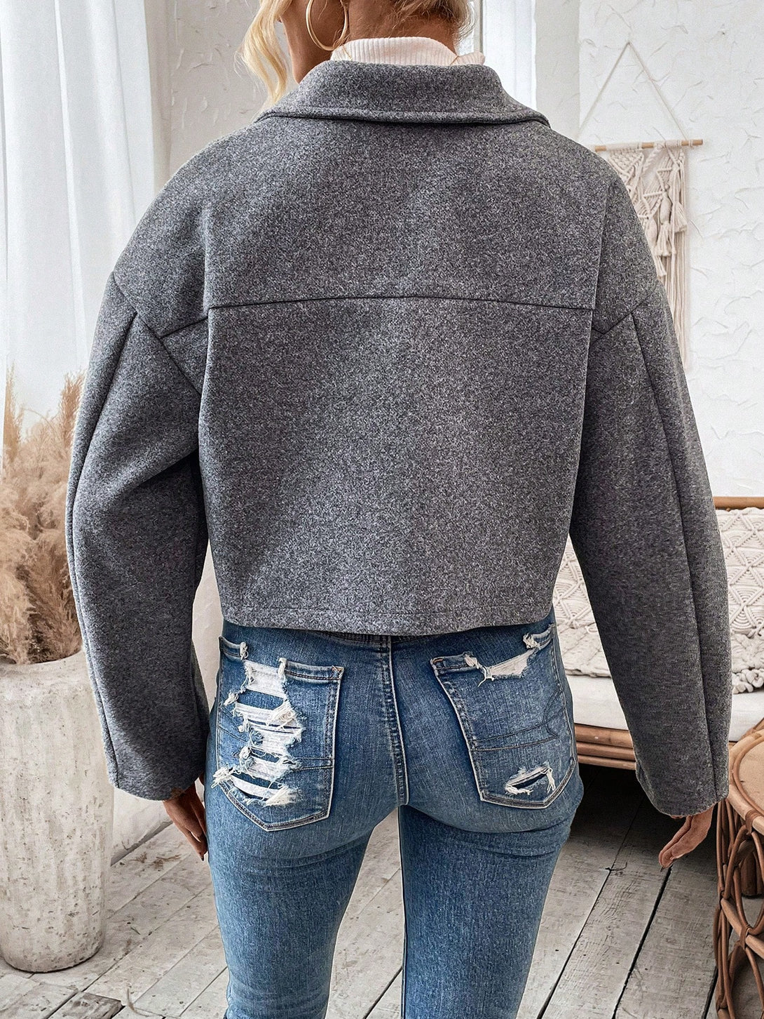 Ropa de Mujer, Ropa de Exterior para Mujer, Abrigos de Mujer, 26339787, Gris