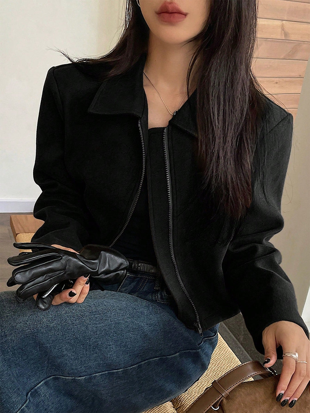 Ropa de Mujer, Ropa de Exterior para Mujer, Cazadoras para Mujer, 46228308, Negro