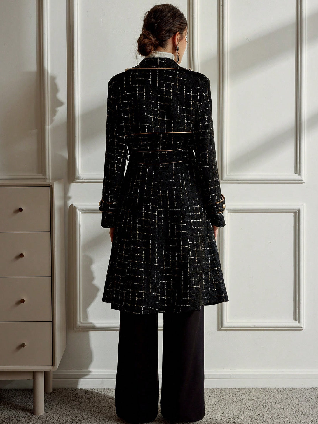Ropa de Mujer, Ropa de Exterior para Mujer, Gabardinas para Mujer, 46448545, Negro