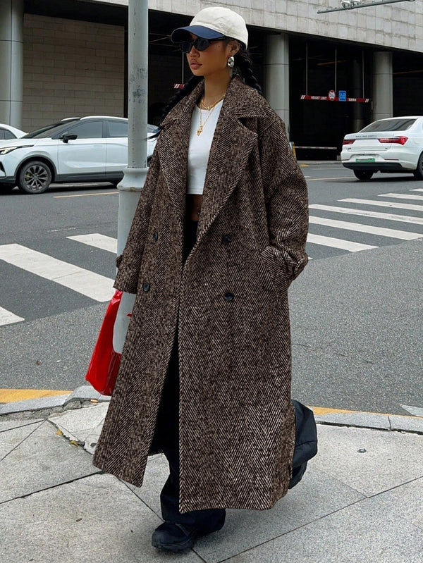Ropa de Mujer, Ropa de Exterior para Mujer, Abrigos de Mujer, 46458116, Marrón Mocha