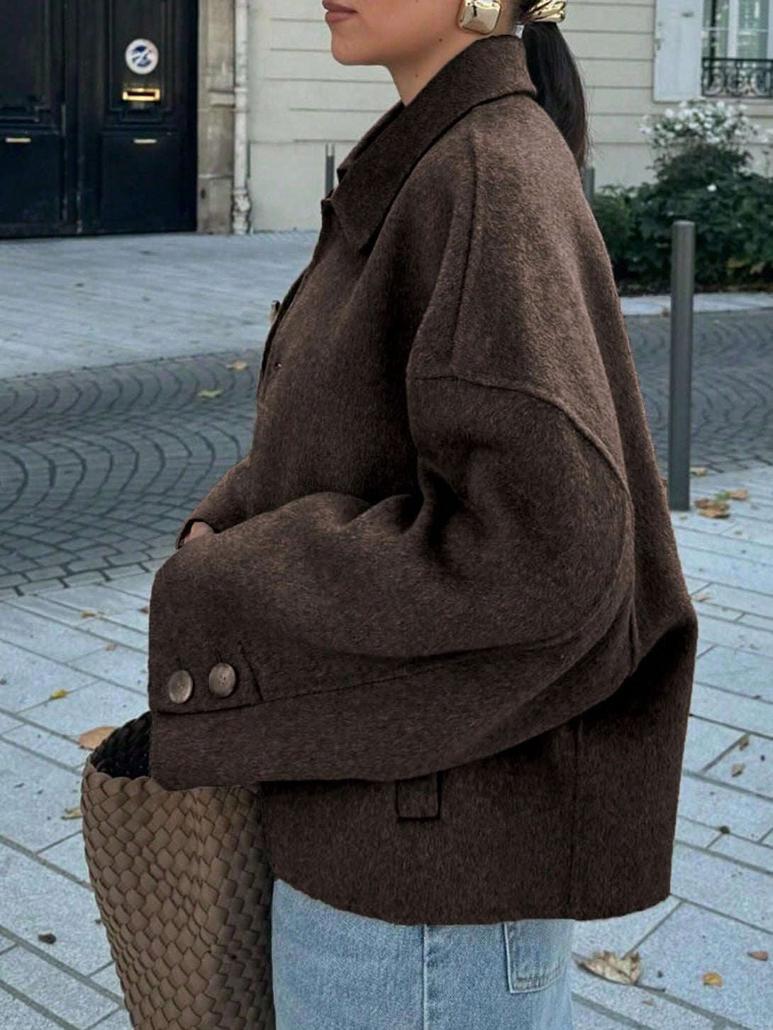 Ropa de Mujer, Ropa de Exterior para Mujer, Abrigos de Mujer, 46809497, Café integral