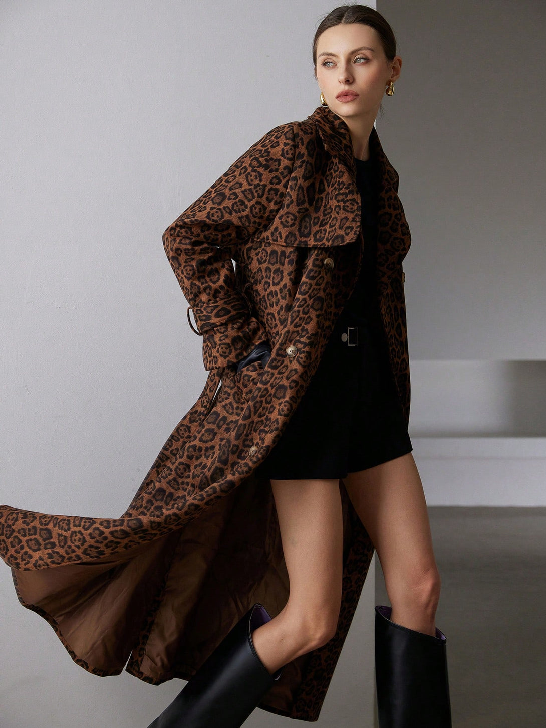 Ropa de Mujer, Ropa de Exterior para Mujer, Gabardinas para Mujer, 46717723, Marrón