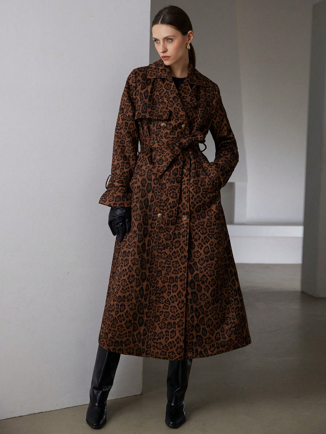 Ropa de Mujer, Ropa de Exterior para Mujer, Gabardinas para Mujer, 46717723, Marrón