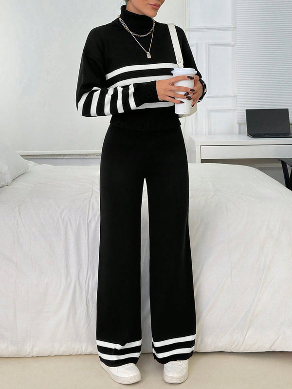Ropa de Mujer, Tejido de Punto de Mujer, Acordes de Jersey de Mujer, 46753398, Negro